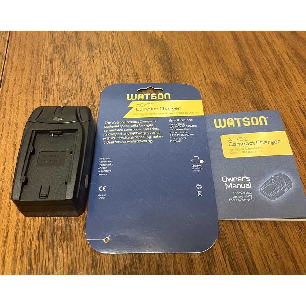 Watson AC/DC Compact Battery Charger for Fujifilm‎ NP-W235